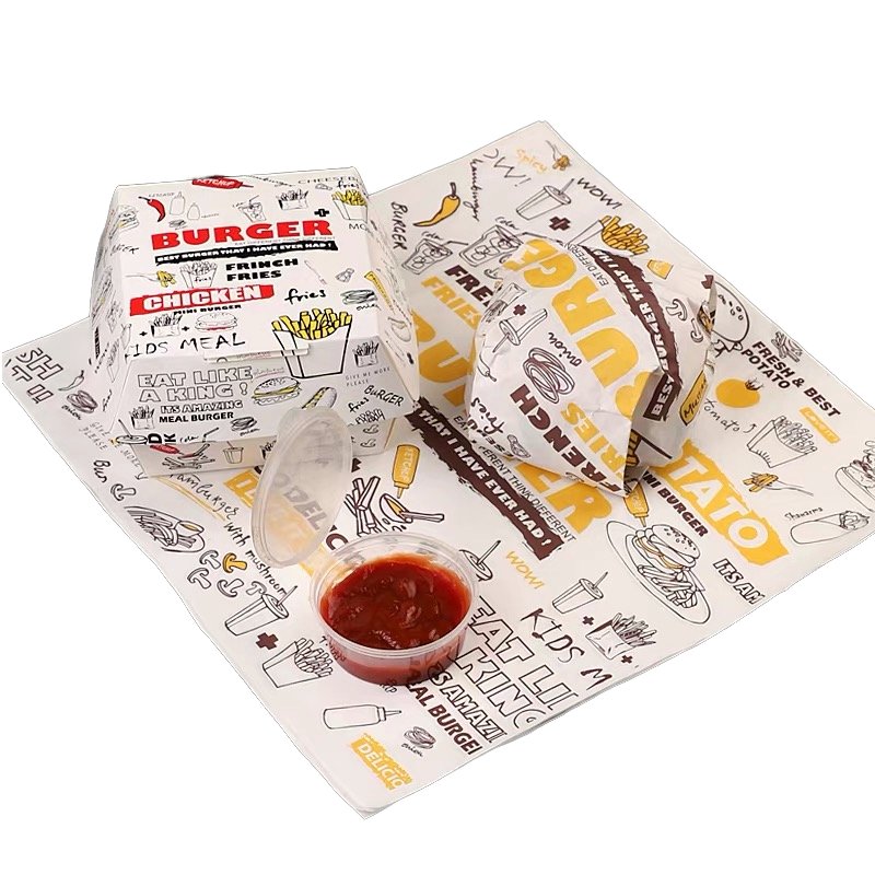 Custom Logo Disposable Take Away French Fries Chicken Wing Box Fast Food Containers Snack Burger Packaging Paper Box
