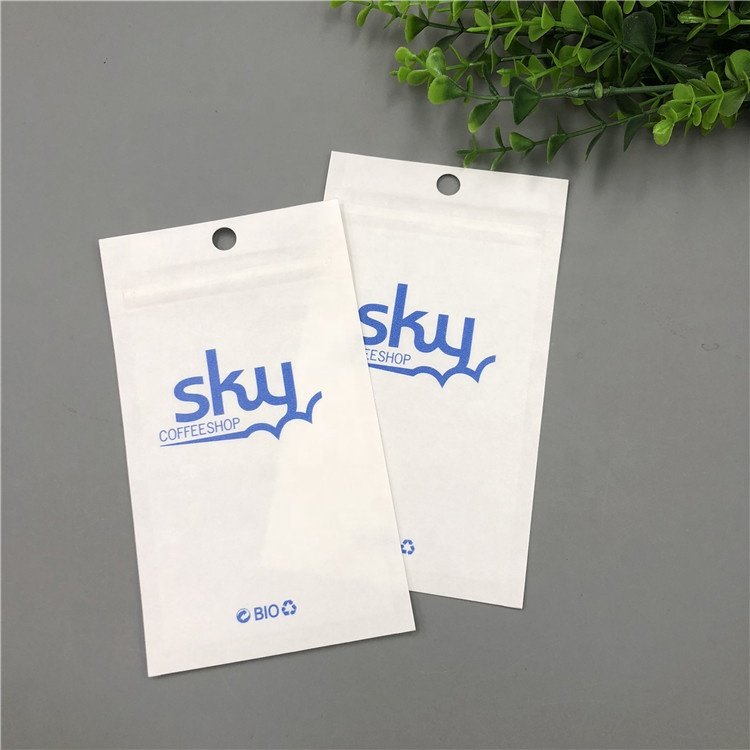 Biodegradable Eco-friendly Dietary Supplement Kraft Paper Sachet Mini Packaging Bag Standing zipper bag