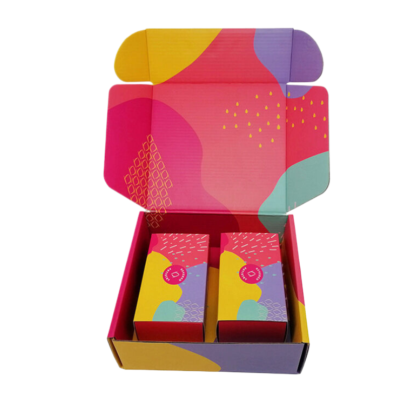Custom Cardboard Gift Mailing Mailer Shipping Box Luxury Gift Paper For Wigs Hair Extension Beauty Packaging