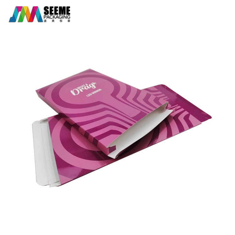 Full color printing cardboard packing gift paper box with embossed braille laque spots and UV logo