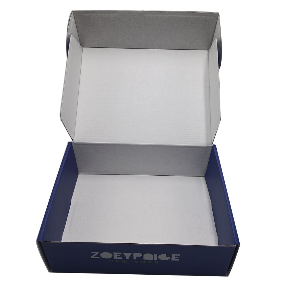 Custom Colored Printed Packaging Corrugated Cardboard Mailer shipping paper box for shoe