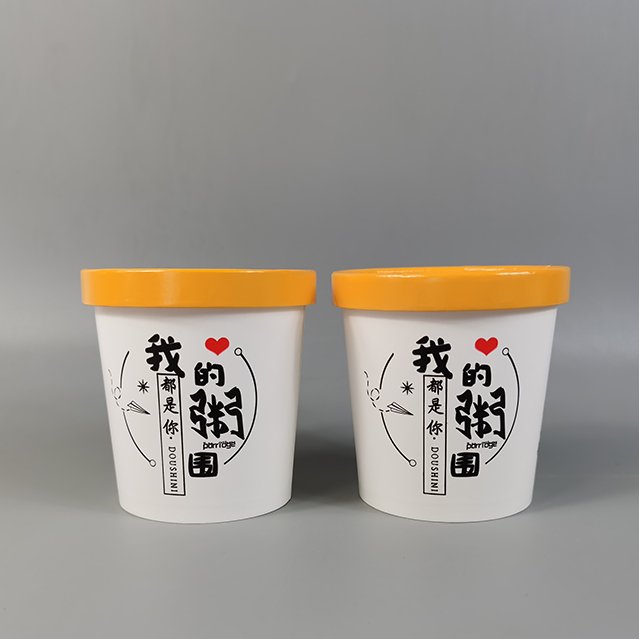 Biodegradable PLA Salad Bowl Industrial Use for Food Manufactured from Sustainable Materials