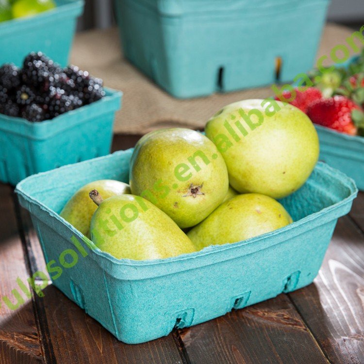 Disposable 100% Biodegradable Fruit Carton Packaging Tray