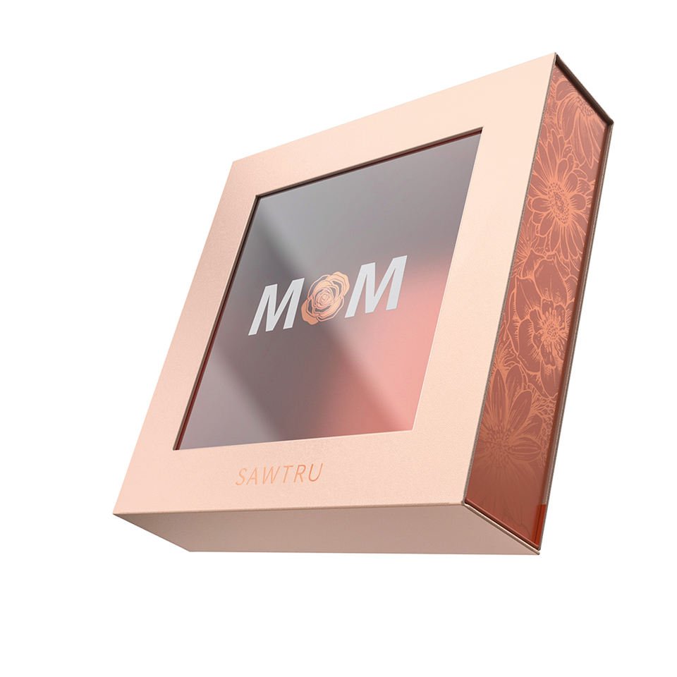 Luxury Tissue White Paper Display Box Packaging Paper Gift Box With Clear Window Thin Paper Box