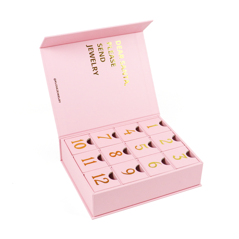 customize printing egant jewellery packaging paperboard sweets gift box cases candy advent calendar chocolate drawer paper box