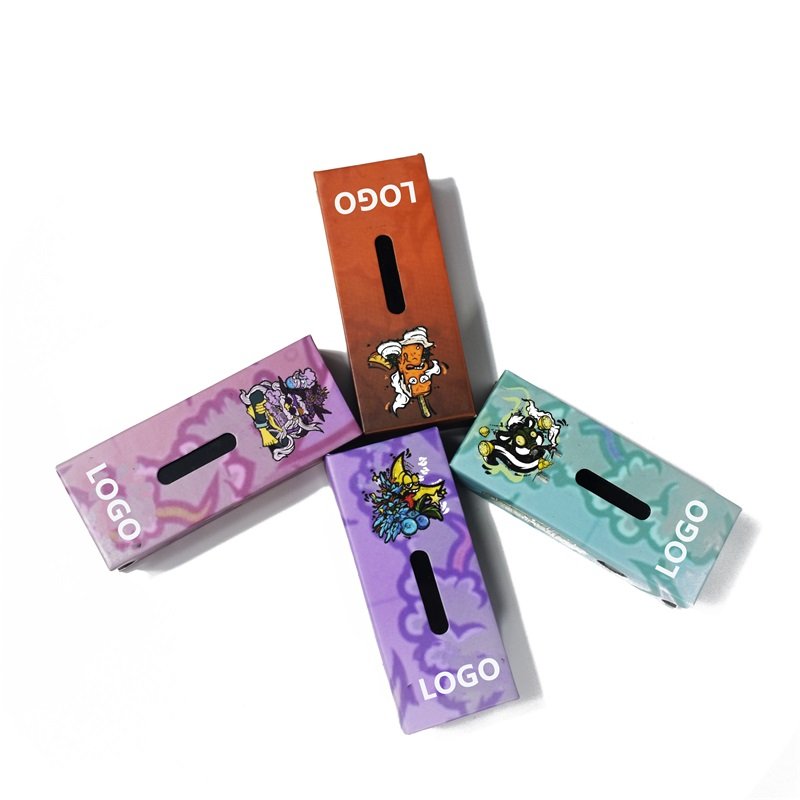 Custom logo cardboard child proof 1ml cart drawer box thread battery pen 2g disposable muha meds cartridge packaging