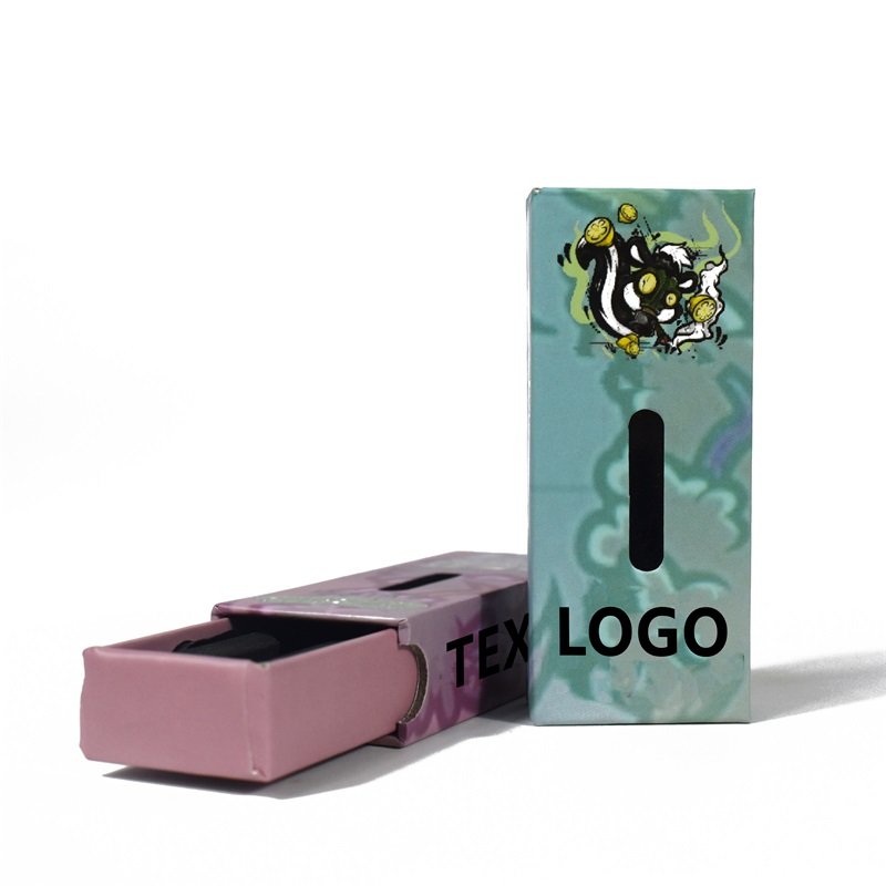 Custom logo cardboard child proof 1ml cart drawer box thread battery pen 2g disposable muha meds cartridge packaging