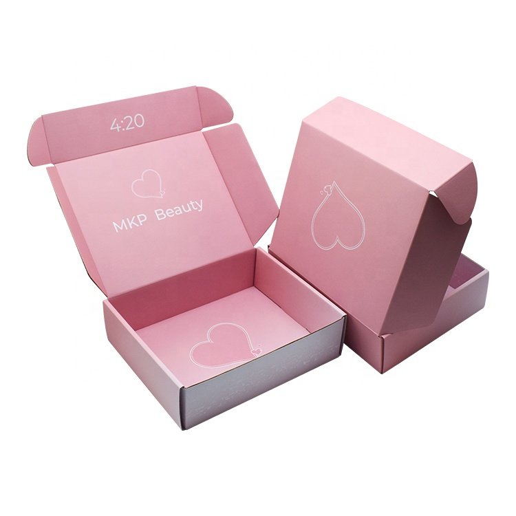 Custom Zipper paper Corrugated Cardboard White Black Pink Shipping Boxes For Small Business Series Printed Boxes Your Gift Boxes