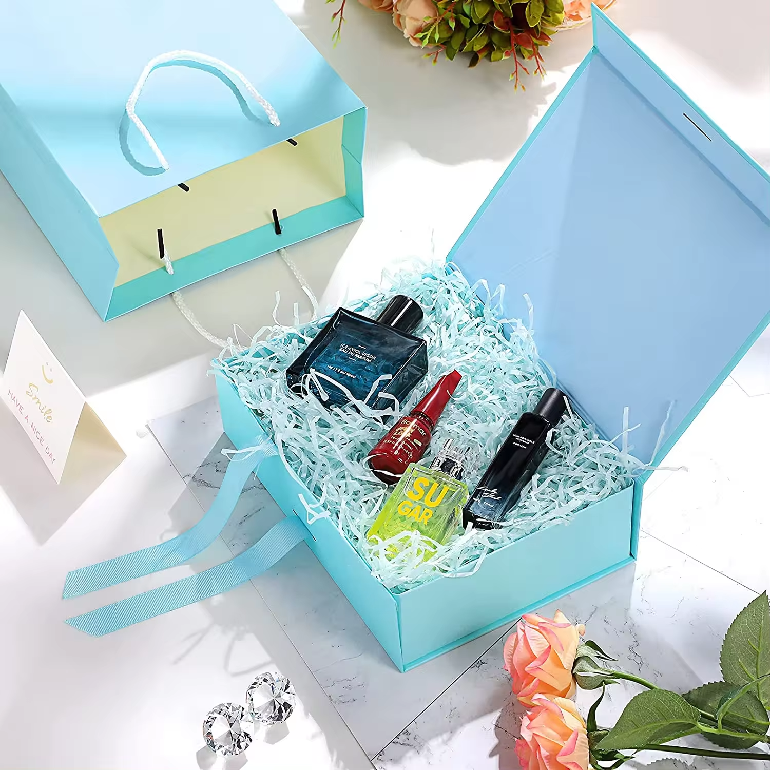 GLY PACKAGING wholesale crepe paper for packing shredded paper tissue packing for gift package box packaging Shredded paper