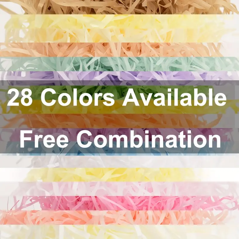 GLY PACKAGING wholesale crepe paper for packing shredded paper tissue packing for gift package box packaging Shredded paper