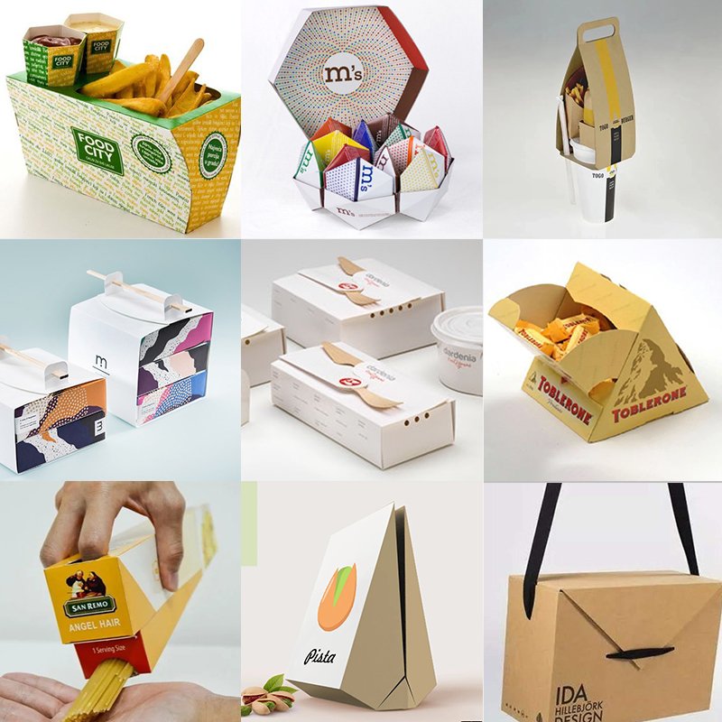 Custom Candy Cookies Chocolate Food Gifts Diy Creative Ideas Special-Shaped Packaging Paper Box