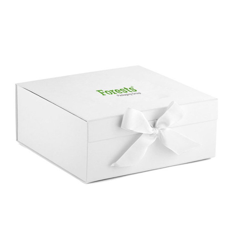 Eco Friendly Logo Luxury Rigid Paper Packaging Box Custom Magnetic Lid Closure Gift White Cardboard Custom Packaging Box