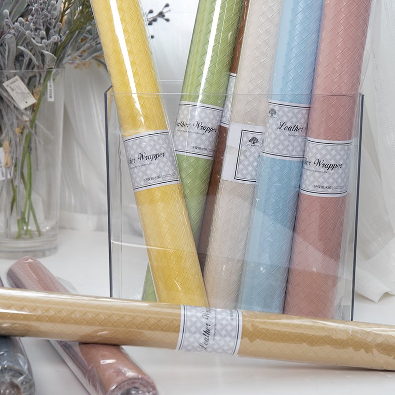 JAYWOOD New Design Wholesale Korean Bouquet Fresh Flower Waterproof Wrapping Leather Paper