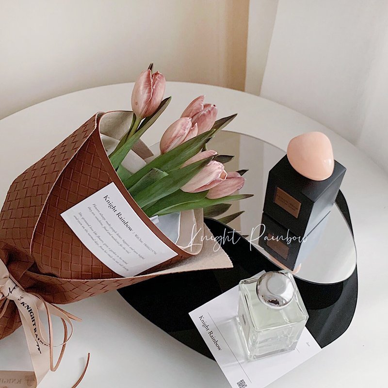 JAYWOOD New Design Wholesale Korean Bouquet Fresh Flower Waterproof Wrapping Leather Paper