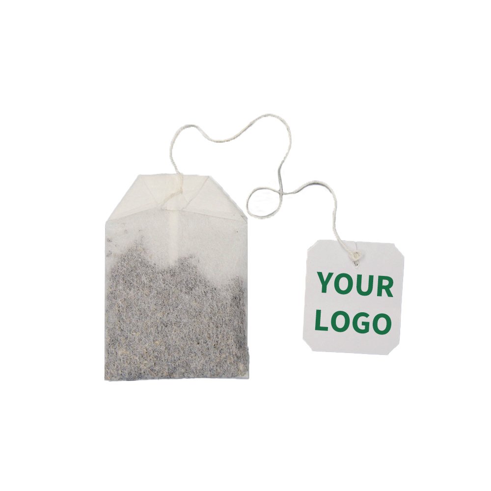 Customizable outer packaging of herbal tea with label paper tea bag