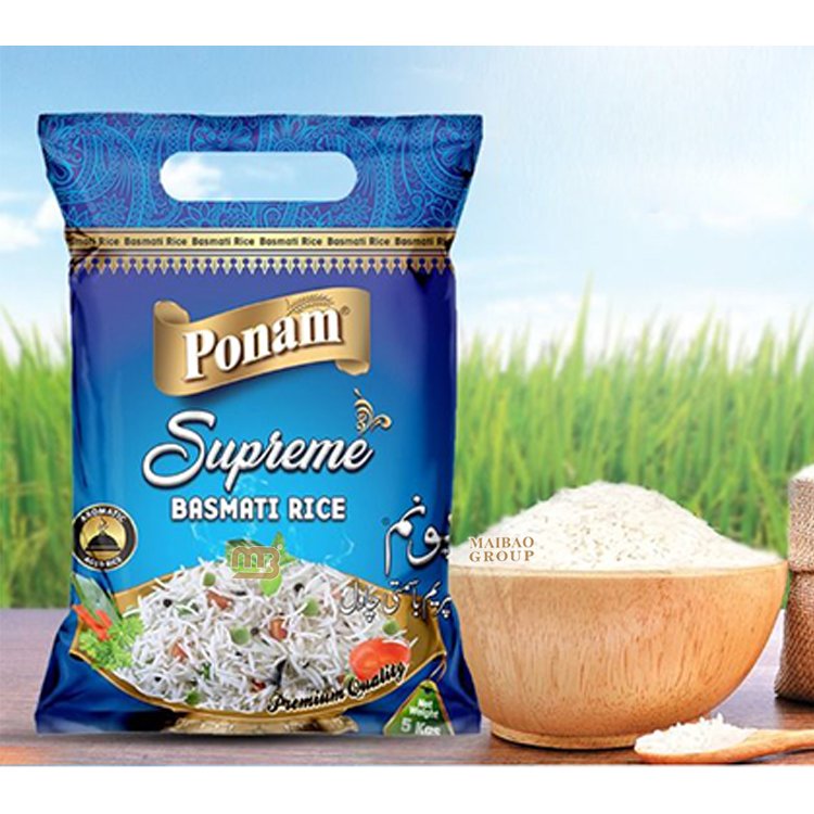 Custom Printed 2kg 10kg Classic Jasmine Rice Bag With Handle Vacuum Flour Packaging Bag Laminated Plastic Rice Bag 1kg 3kg 5kg