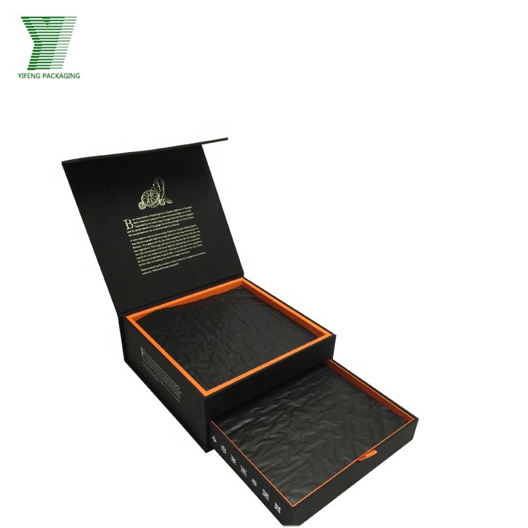 Custom Handmade Luxury Black Paper Cardboard Box Sweet Chocolate Bar Gift Packaging Empty Chocolate Box