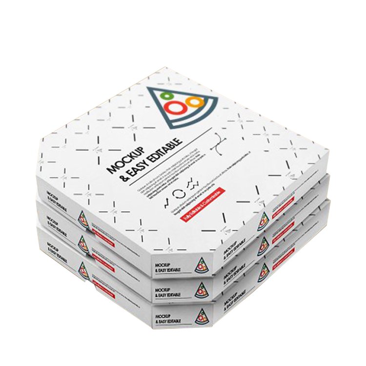 Wholesale hot selling eco-friendly custom cardboard paper pizza slice box from china source factory supplier