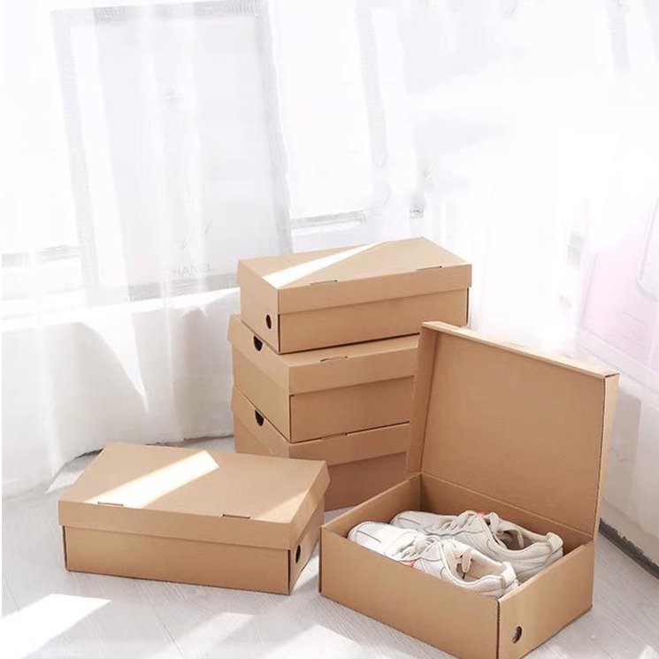 Cartons manufacturer cheap plain cardboard shoe boxes