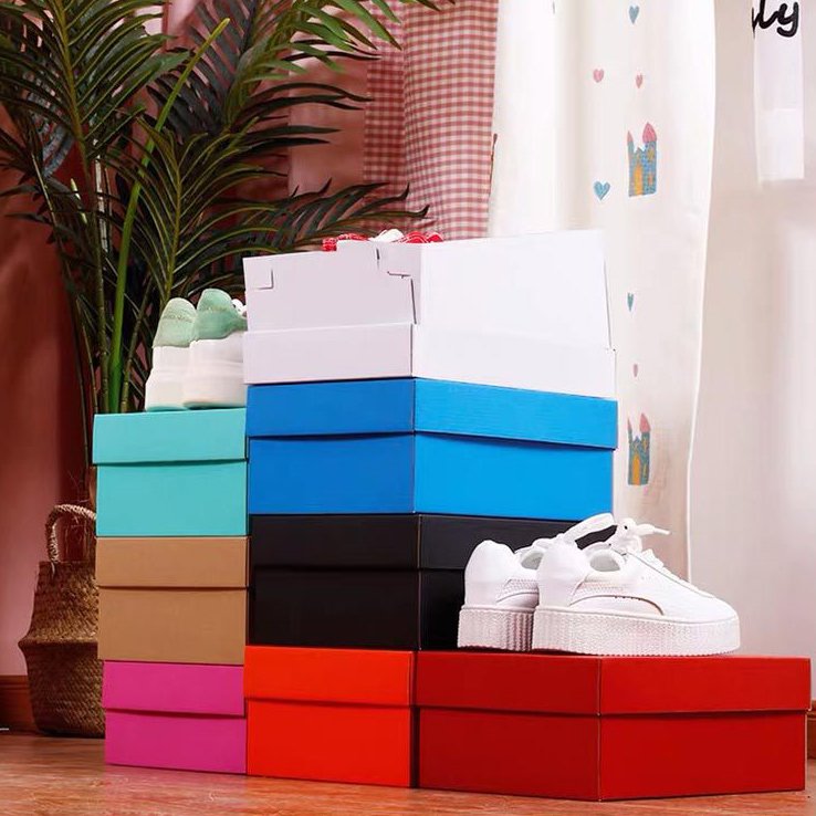 Cartons manufacturer cheap plain cardboard shoe boxes