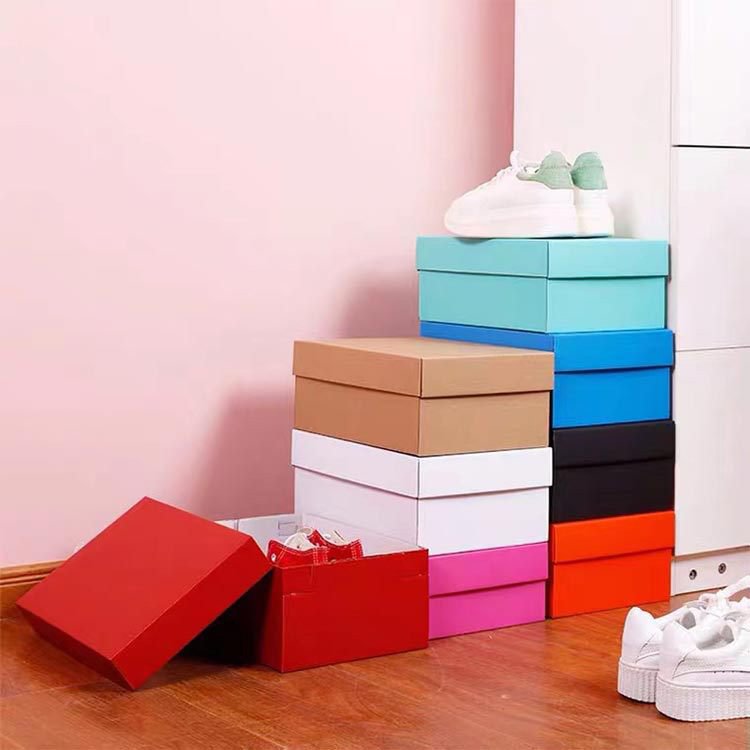 Cartons manufacturer cheap plain cardboard shoe boxes