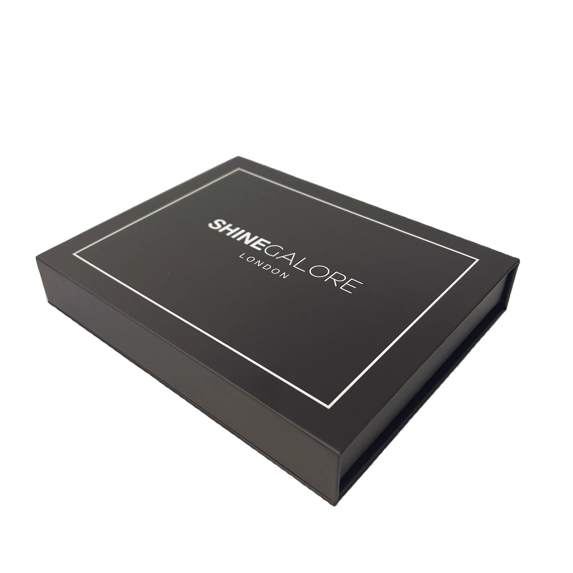 Wholesale Logo Custom Personalised Eco-friendly Recycled Black Paper Packaging Magnetic Gift Box