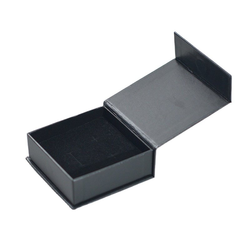Wholesale Logo Custom Personalised Eco-friendly Recycled Black Paper Packaging Magnetic Gift Box