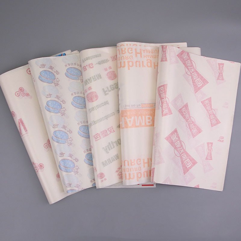 Hamburger Paper Wrapper Customized Hamburger Restaurant Cake Grease Proof Hamburger Wrapping Paper Fast Food Packaging