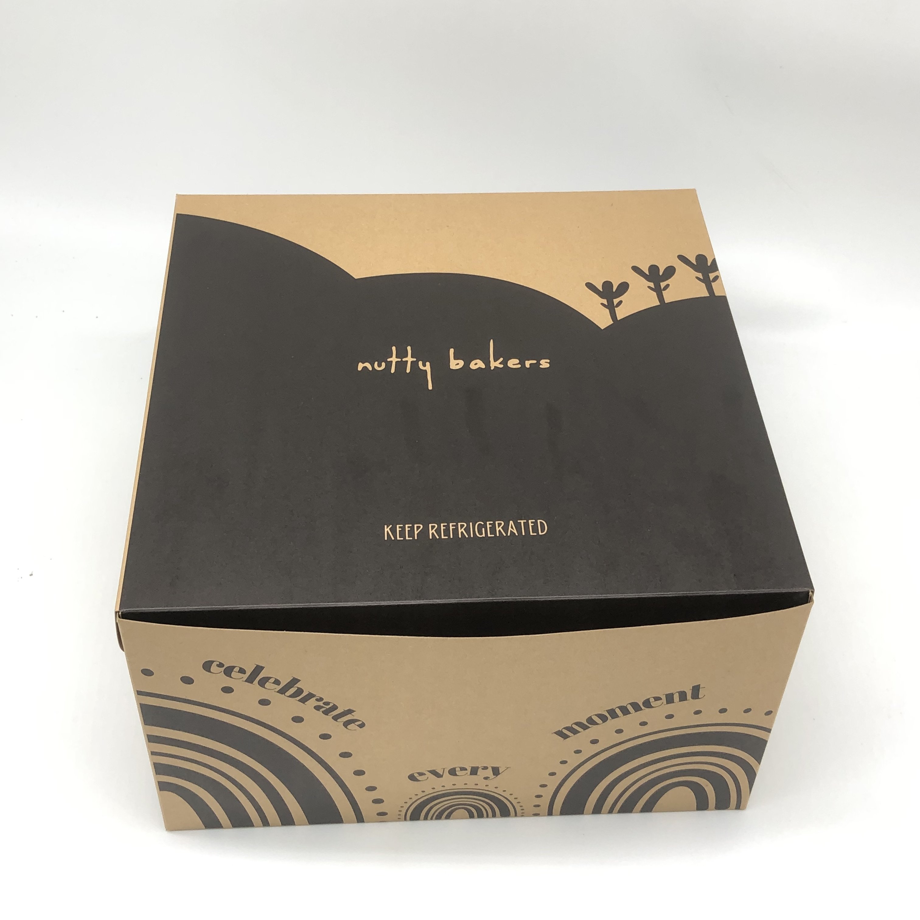 High Quality Custom Brown Kraft Paper Box for Cake Packaging Sweets Packing Boxes