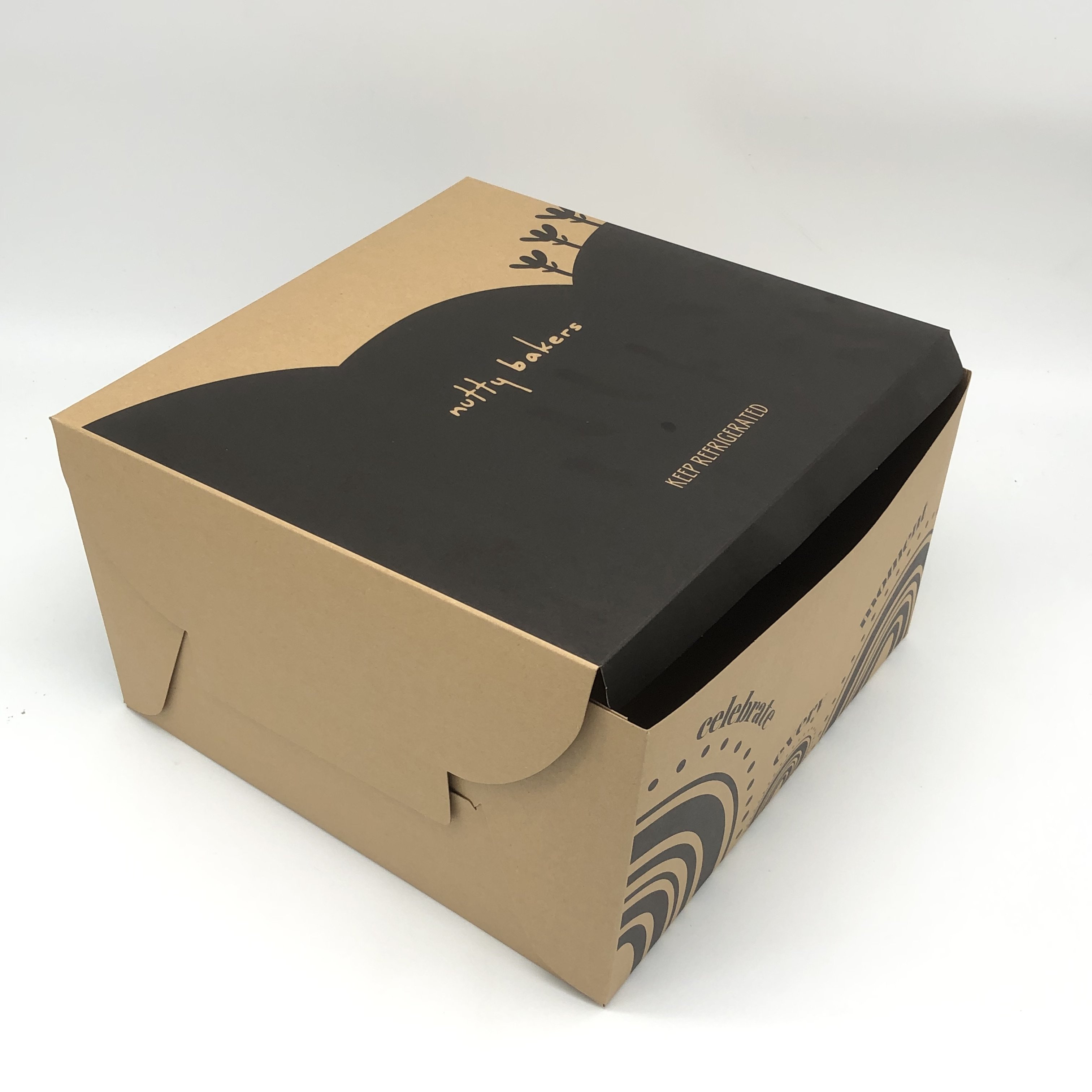 High Quality Custom Brown Kraft Paper Box for Cake Packaging Sweets Packing Boxes