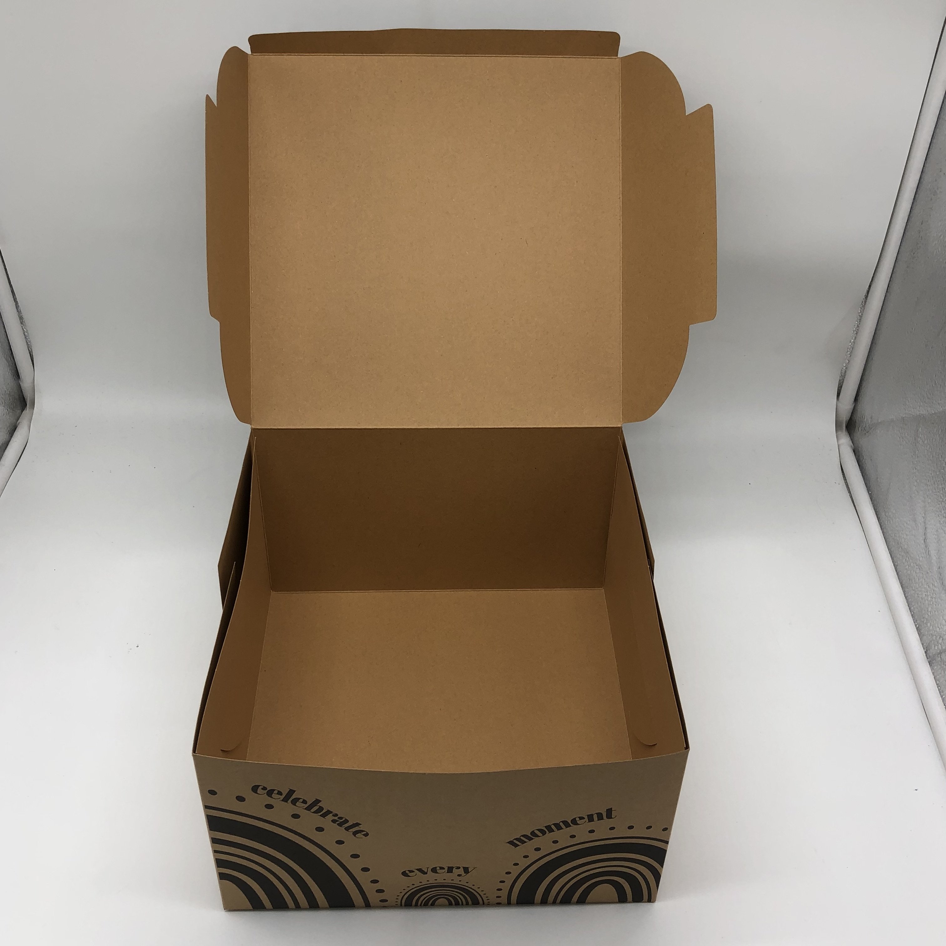 High Quality Custom Brown Kraft Paper Box for Cake Packaging Sweets Packing Boxes