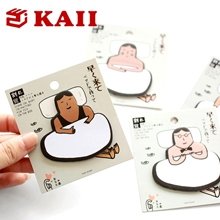 KAII Cute Breakfast Food Shape Sticky Notes Doughnut, Onigiri, Egg, Toast Shape Memo Pad Paper Office Self-Stick Notes