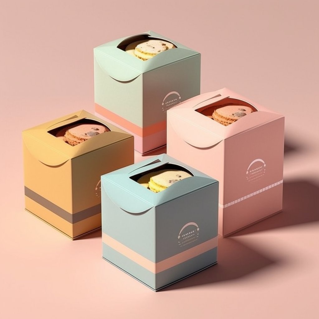 Pink Gift Boxes Kraft Paper Boxes with Lids for Gifts Crafting Cube Cupcake Boxes Easy Assemble for Party Favour