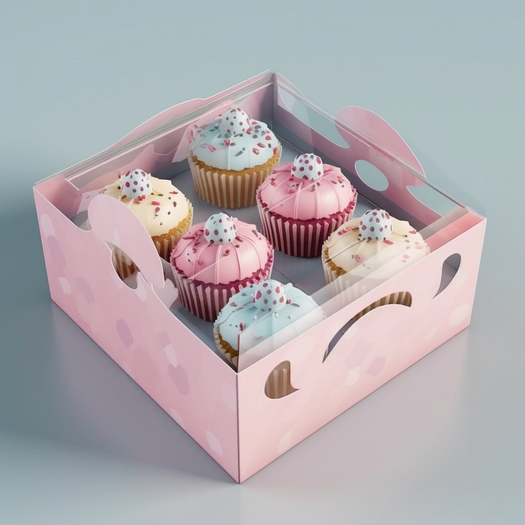 Pink Gift Boxes Kraft Paper Boxes with Lids for Gifts Crafting Cube Cupcake Boxes Easy Assemble for Party Favour