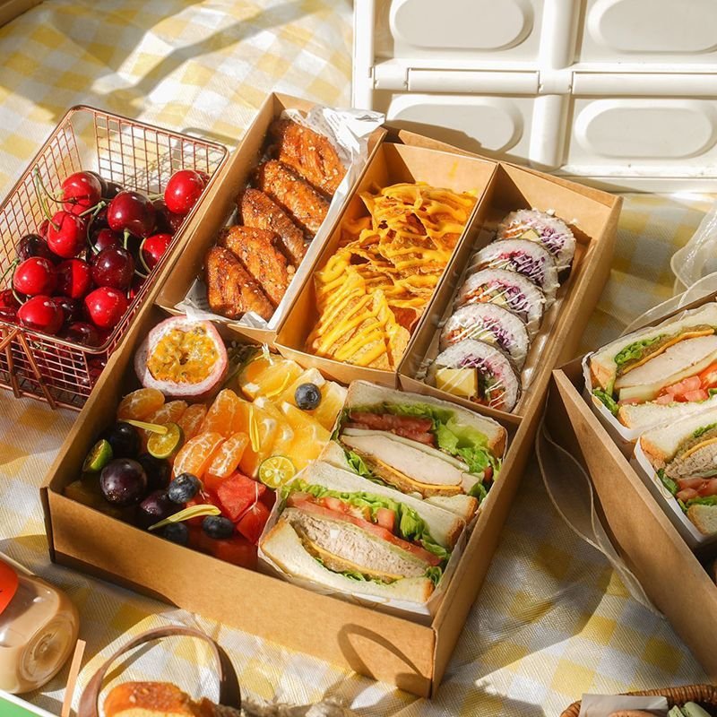 manufacturer take away cookie box package bio-degradable large biscuit food packaging paper boxes