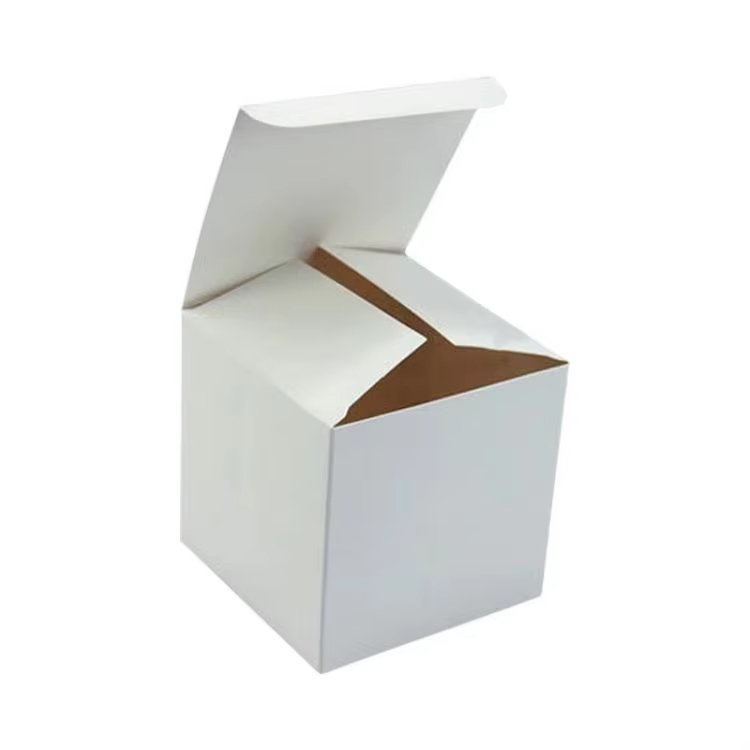 Customize Sizes Blank White Paper Packaging Recycled Kraft Paper Gift Box Handmade Soap Packaging Cardboard Packing Carton Box
