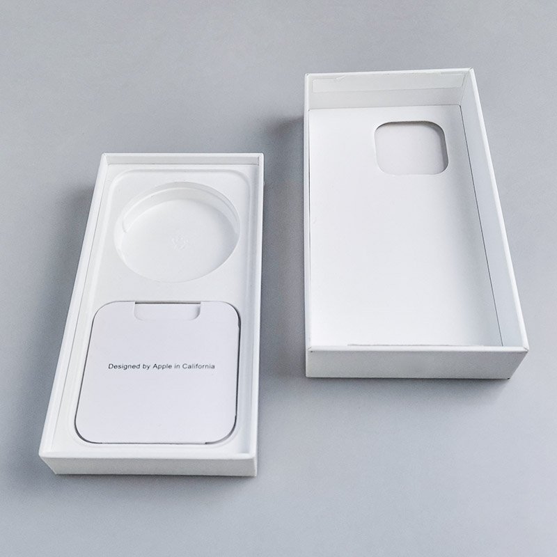 empty mobile phone box cellphone packaging paper lid and bottom empty mobile phone box for Samsung