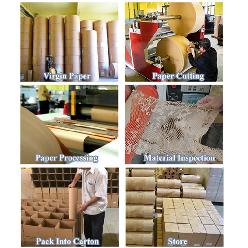 Trusted Quality Supplier Custom Printing Logo Brand Packaging Design Honeycomb Paper Roll