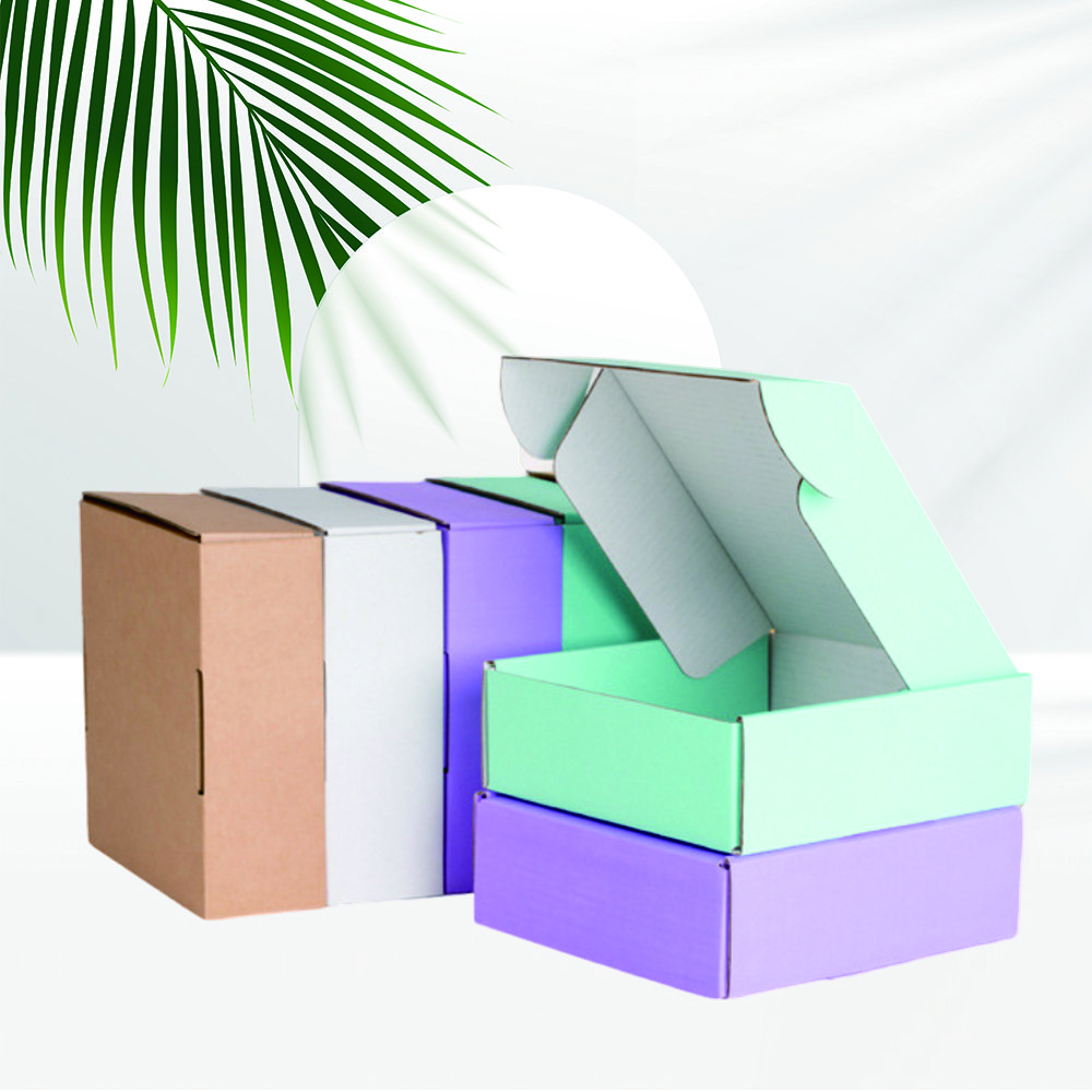 Free Sample Custom Logo Personalised Ecommerce Postal Pink Color Cosmetic Corrugated Packaging Mailer Shipping Paper Boxes