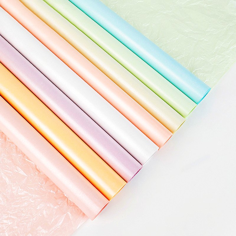 Thickened Pearlescent Snow Pear Paper Flower Bouquet Coated Wrapping Paper for Flower & Craft Packaging Gift Wrap