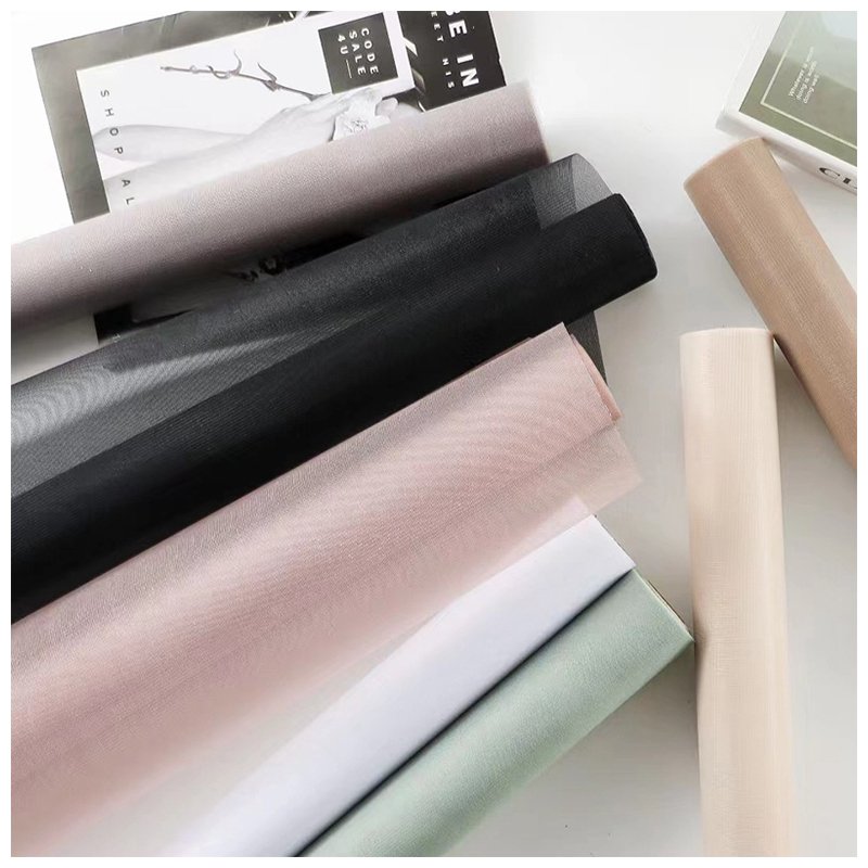 custom luxury white korean gift waterproof flower wrapping paper flower wrapping paper mesh