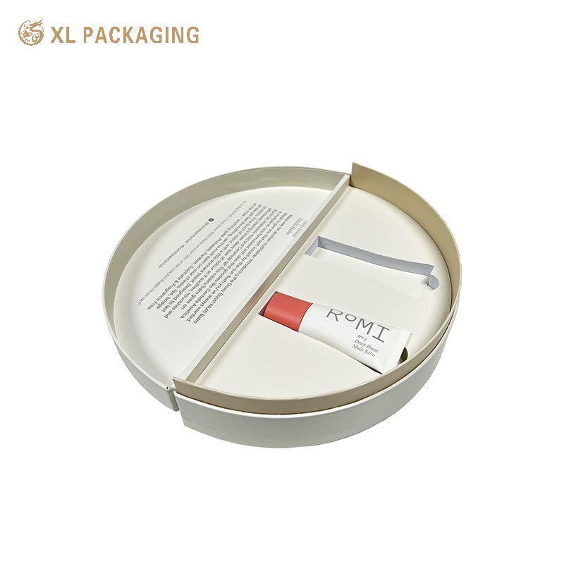 Customized Embossing LOGO Semi-Circle Half Round Shape Cosmetic Packaging Box With EVA Foam Tray