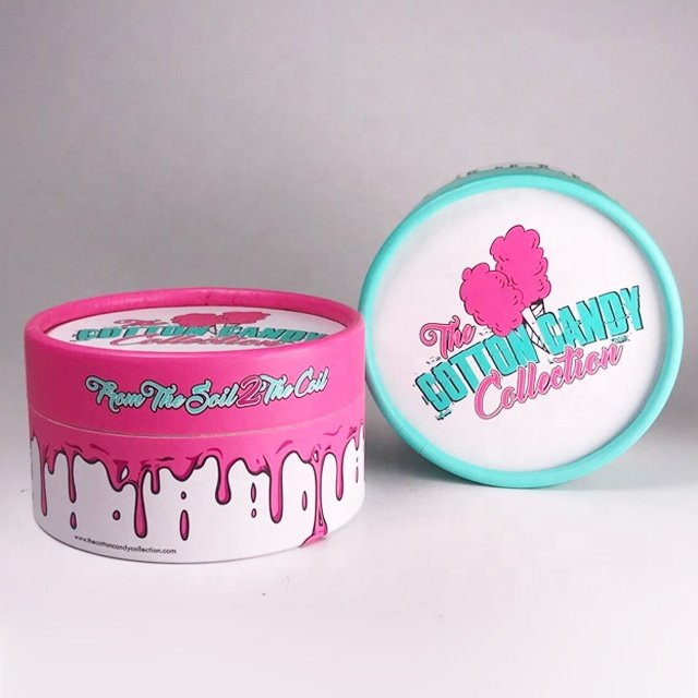 China Top paper boxes manufacturer Customized fancy cardboard cylinder sweets packaging