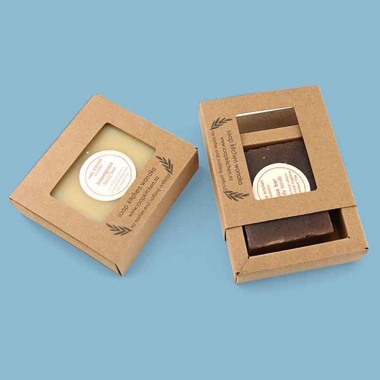 Chinese Factory Luxury Soap Gift Packaging Box with Window for Home Made Soap