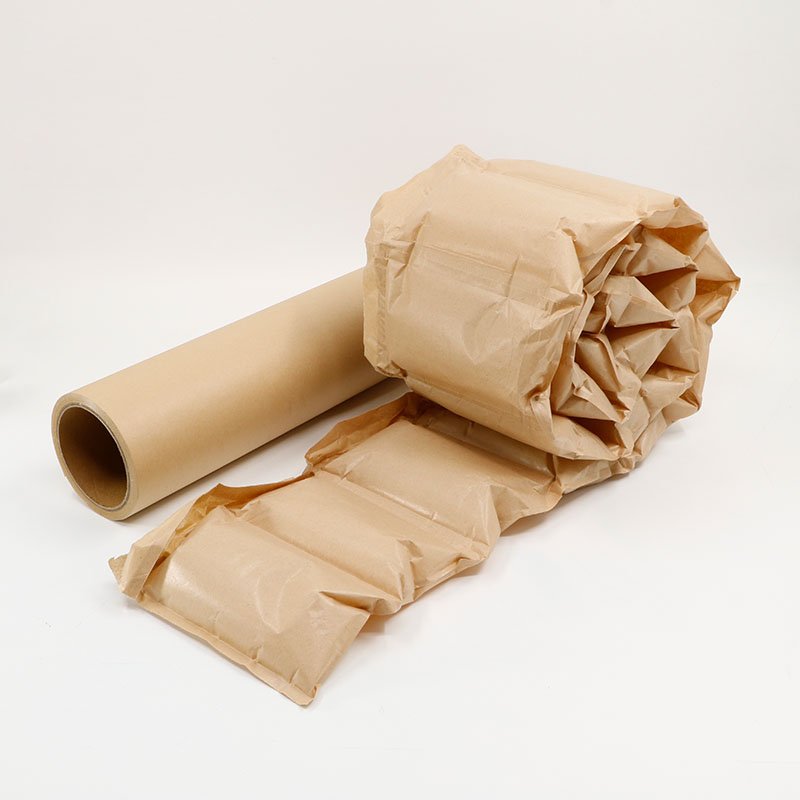 Kraft Paper Air Pillow Bag Inflatable Cushion Bag Void Filling Paper Air Pillows Film Packaging Material