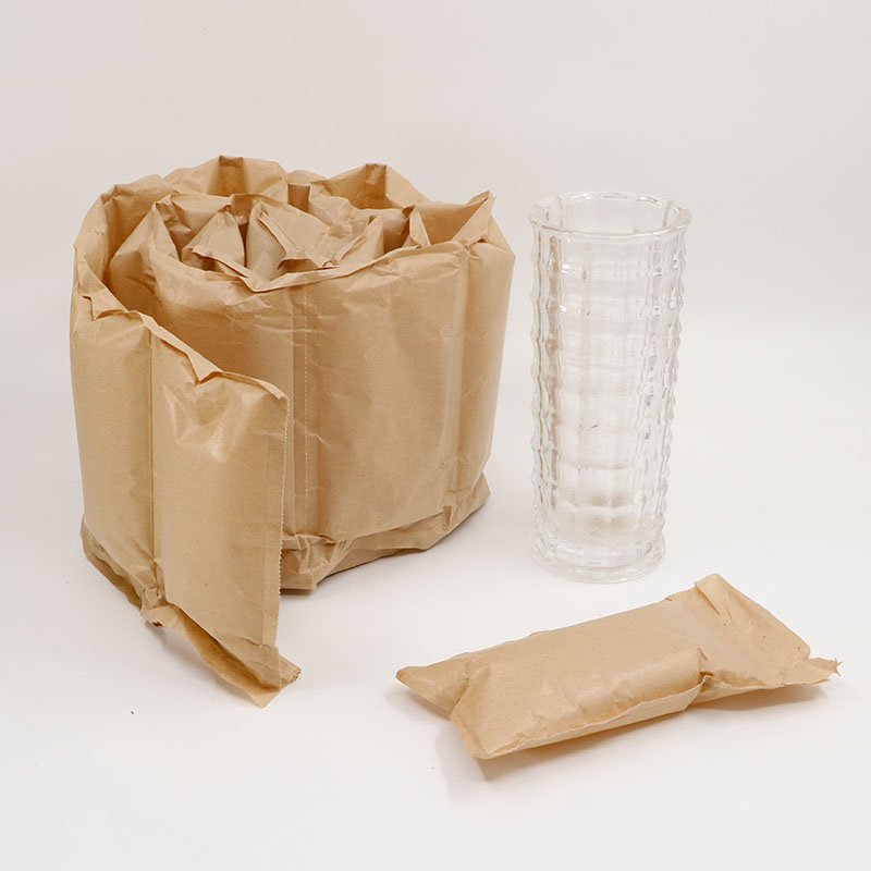 Kraft Paper Air Pillow Bag Inflatable Cushion Bag Void Filling Paper Air Pillows Film Packaging Material