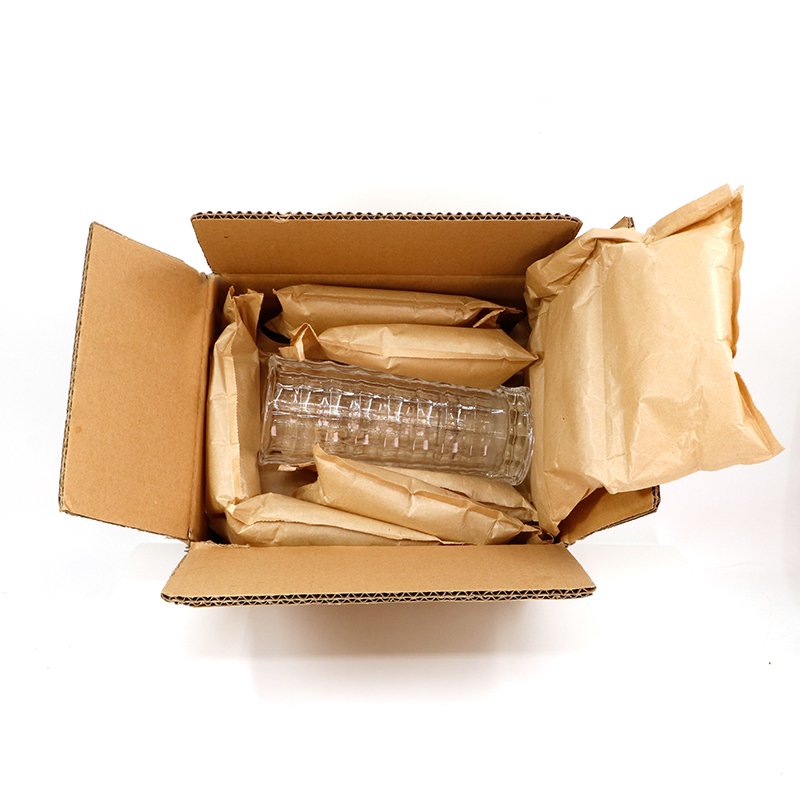 Kraft Paper Air Pillow Bag Inflatable Cushion Bag Void Filling Paper Air Pillows Film Packaging Material