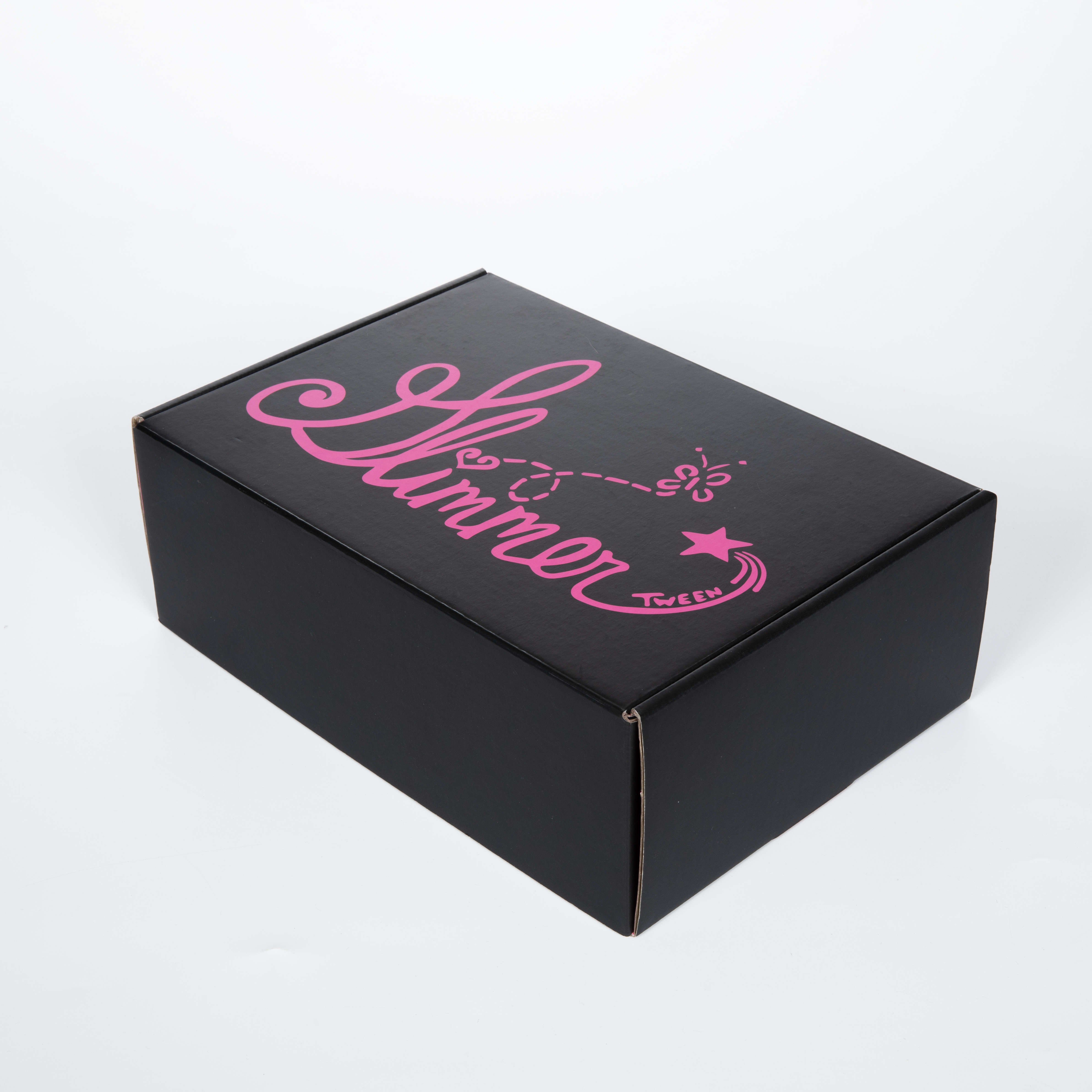 Free Sample Custom Logo Pink Corrugated Mailer Cardboard Paper Packaging Mailing Postal Shipping Box
