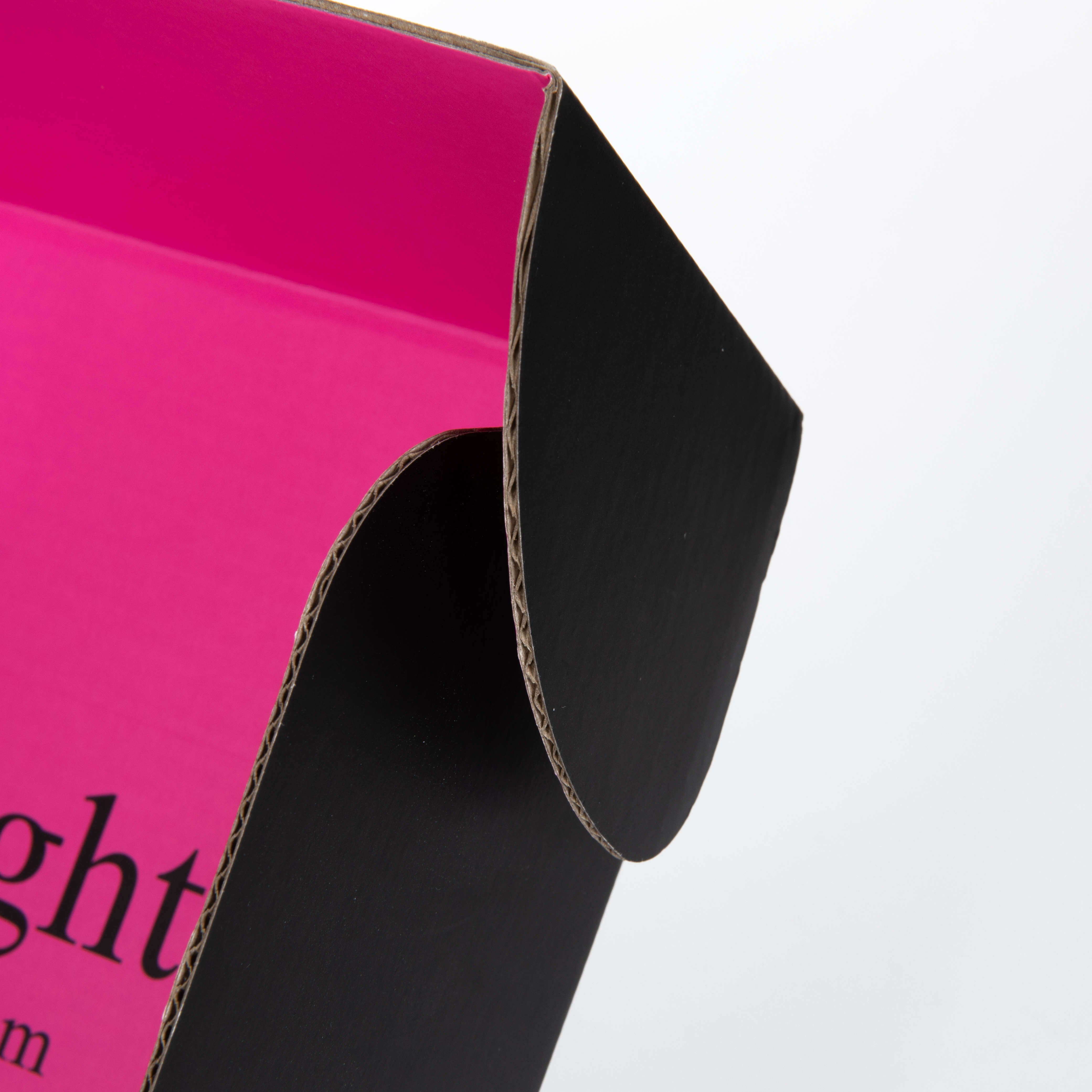 Free Sample Custom Logo Pink Corrugated Mailer Cardboard Paper Packaging Mailing Postal Shipping Box