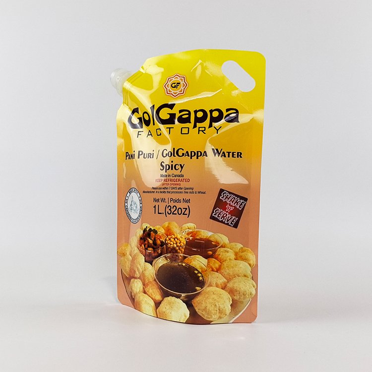 Customized liquid spout pouch bag plastic food grade stand up drinking pouch with spout for sauce and other beverage